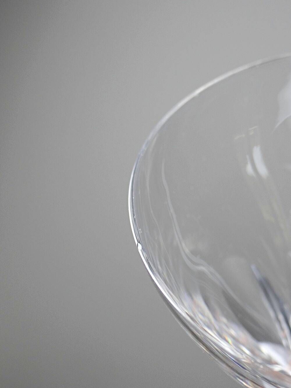 Antique service of 6 cut crystal glasses attributed to Moser, Bohemia.