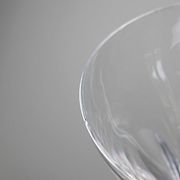Antique service of 6 cut crystal glasses attributed to Moser, Bohemia.