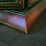 Wooden showcase and gilded motifs 1970