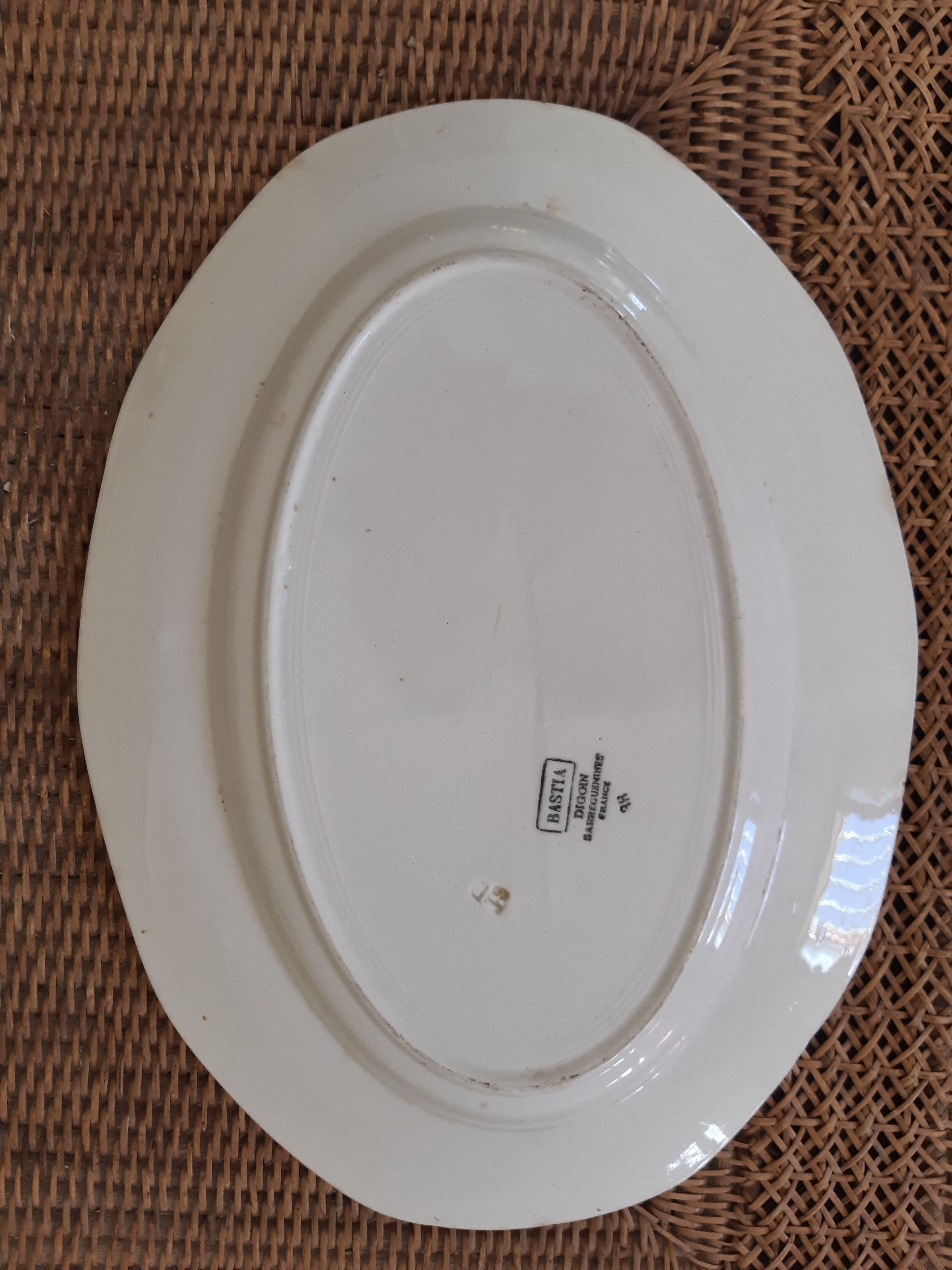 Dishes Bastia Digoin Sarreguemines