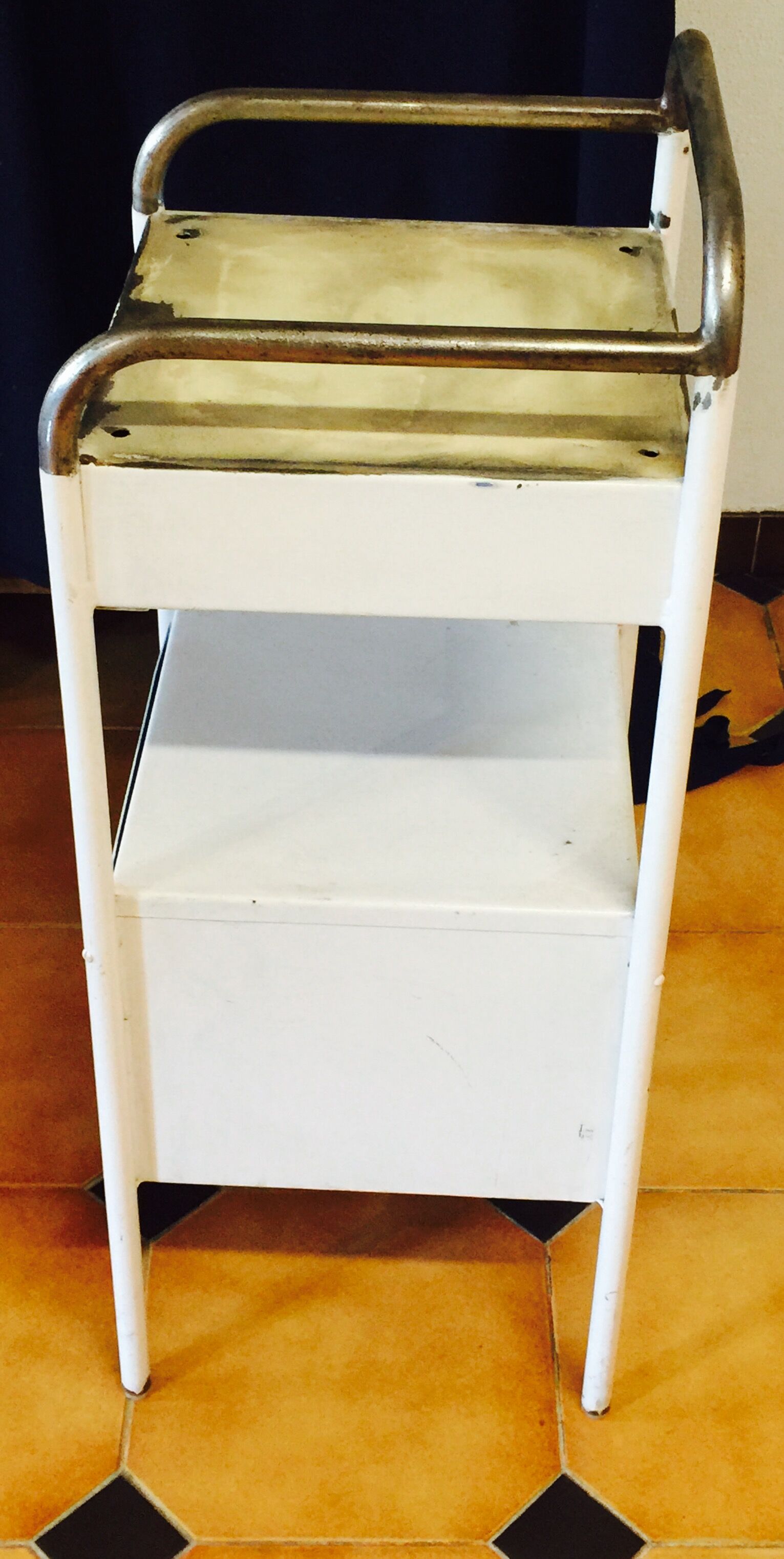 Boarding school years 50 metal bedside