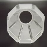 French Vintage Art Deco Replacement Shade With Grooved Abstract Design 0184