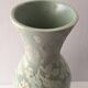 Contemporary decorative vase ceramic celadon green