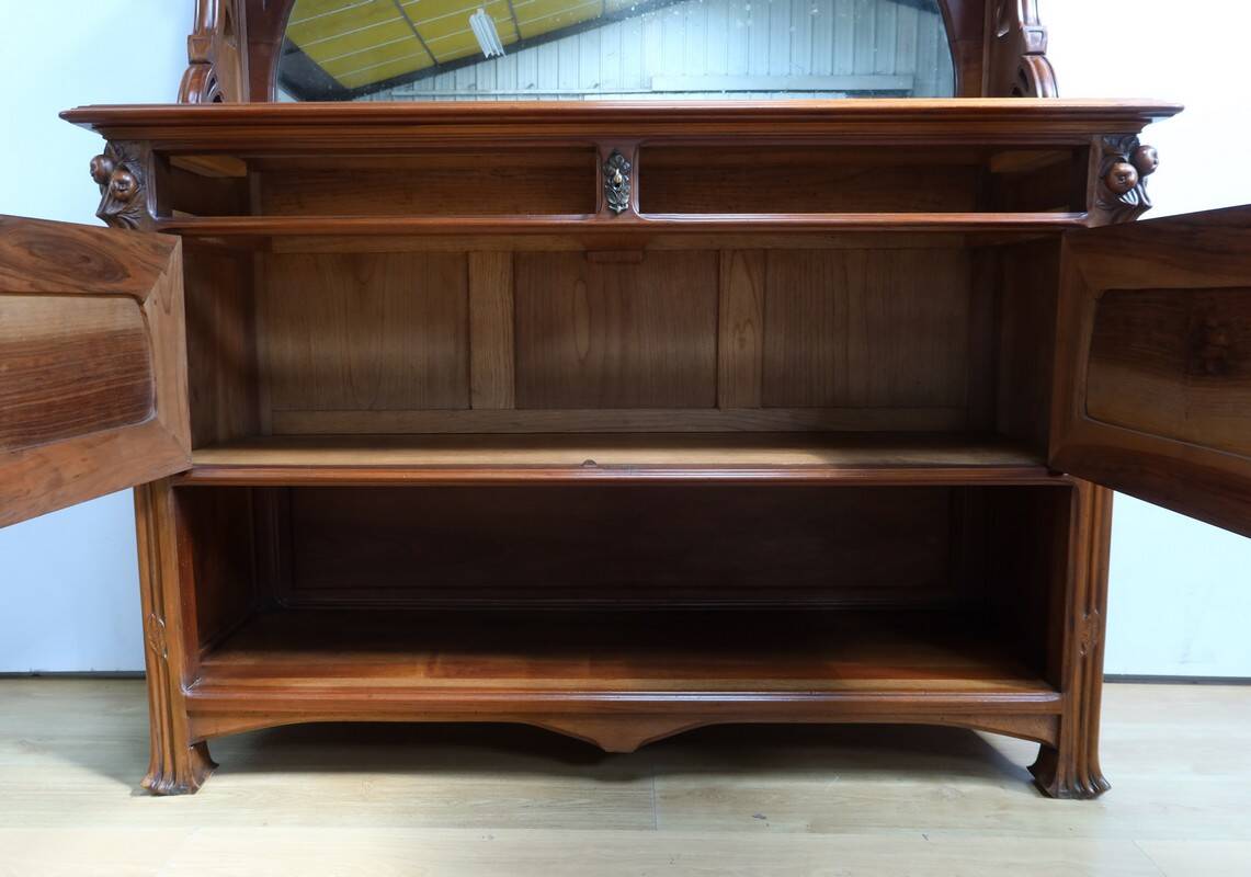Walnut Sideboard, Art Nouveau – 1900