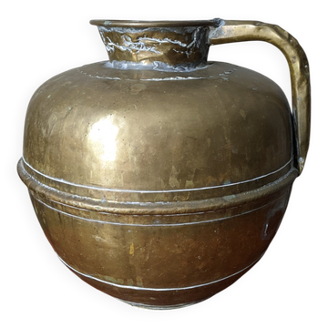 Handcrafted brass pitcher country decoration
