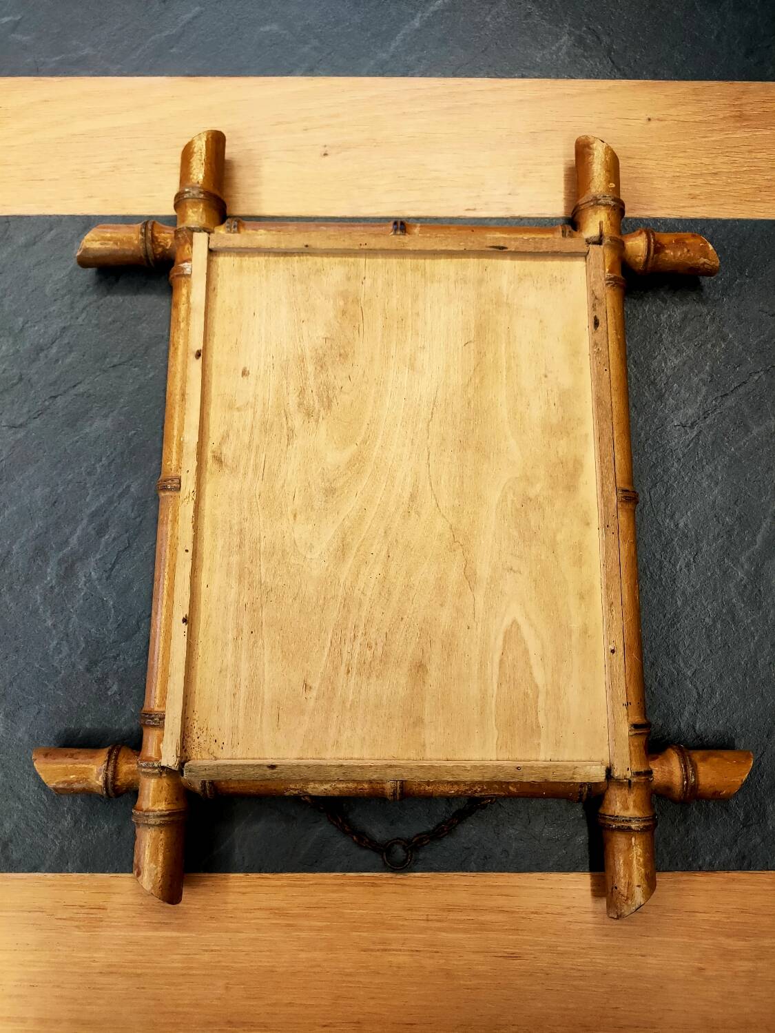 Miroir bambou vintage