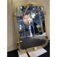 Rectangular "Torciglione" Wall Mirror Murano Glass in Barovier Style
