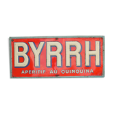 Plaque publicitaire Byrrh
