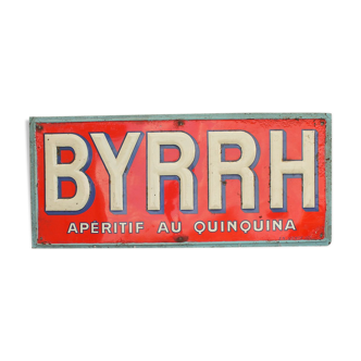 Plaque publicitaire Byrrh