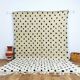Handmade moroccan polka dot berber rug 294 x 194 cm