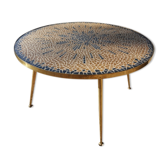Berthold Muller mosaic round coffee table