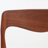 Scandinavian chair - Fully restored - Fabric, foam & straps: new