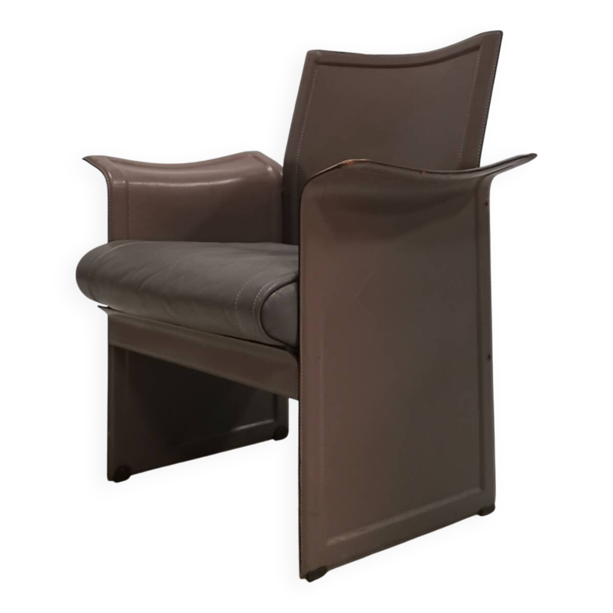 Large Korium armchair(s), design by Tito Agnoli, Matteo Grassi, 1980