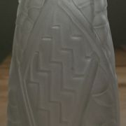 Vase art deco pressed glass