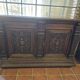 Renaissance style 2-door walnut sideboard