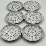 Set of 6 Boch Copenhague saucers