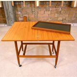 Danish folding table top serving trolley in teak from Arrebo Møbler, 1960s