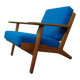 Danish GE290 Chair in Oak and Kvadrat Hallingdal by Hans J. Wegner for Getama, 1960s