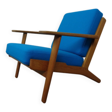 Danish GE290 Chair in Oak and Kvadrat Hallingdal by Hans J. Wegner for Getama, 1960s