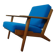 Danish GE290 Chair in Oak and Kvadrat Hallingdal by Hans J. Wegner for Getama, 1960s