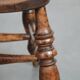 Set of 2 antique English captain's chairs/desk chairs from the 19th century