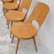 Series of 4 Baumann bistro chairs model Mondor 1950 vintage