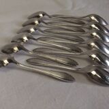 Small silver metal spoons RENEKA filet cutlery service goldsmithing