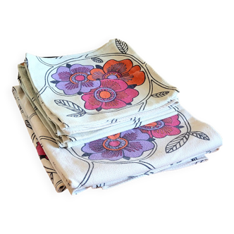 Nappe et 6 serviettes - vintage