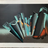 "Cristallin" lithograph by Michel Hild