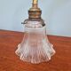 Bronze wall light with grooved clear glass, early 20th century