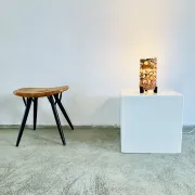 Brutalist Copper Shade Table Lamp By Aimo Tukiainen For Oy Moonlight, Finland, 1970S