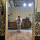 Louis Philippe era mirror with restored gold leaf