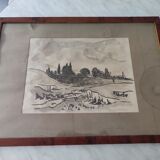 Indian ink landscape
