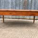 Antique cherry farmhouse table with 2 drawers and 1 pull-out
