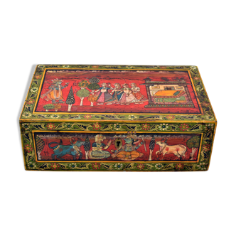 Hand-painted rosewood box