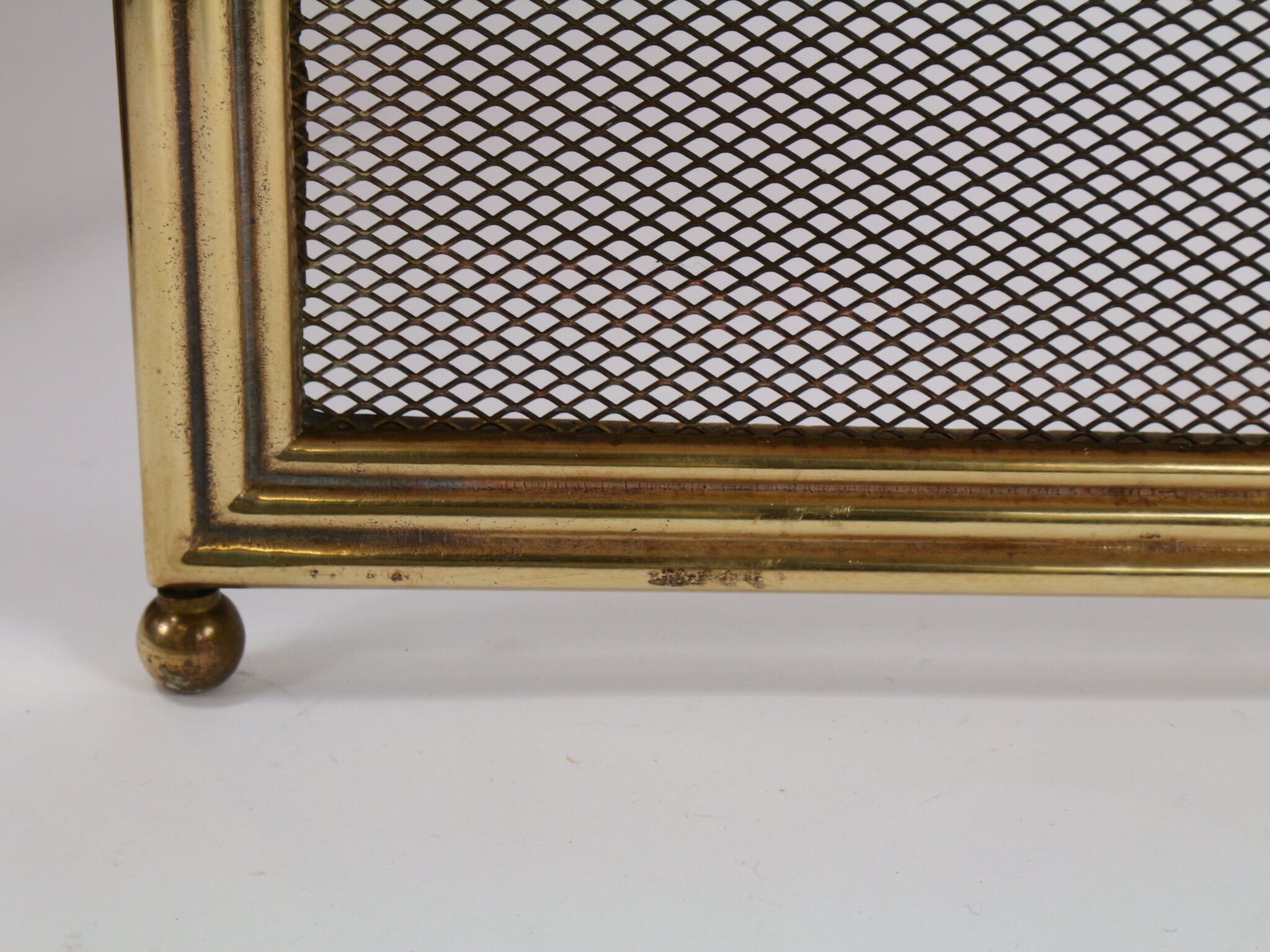 Firewall with four brass components with handles, made in Italy
