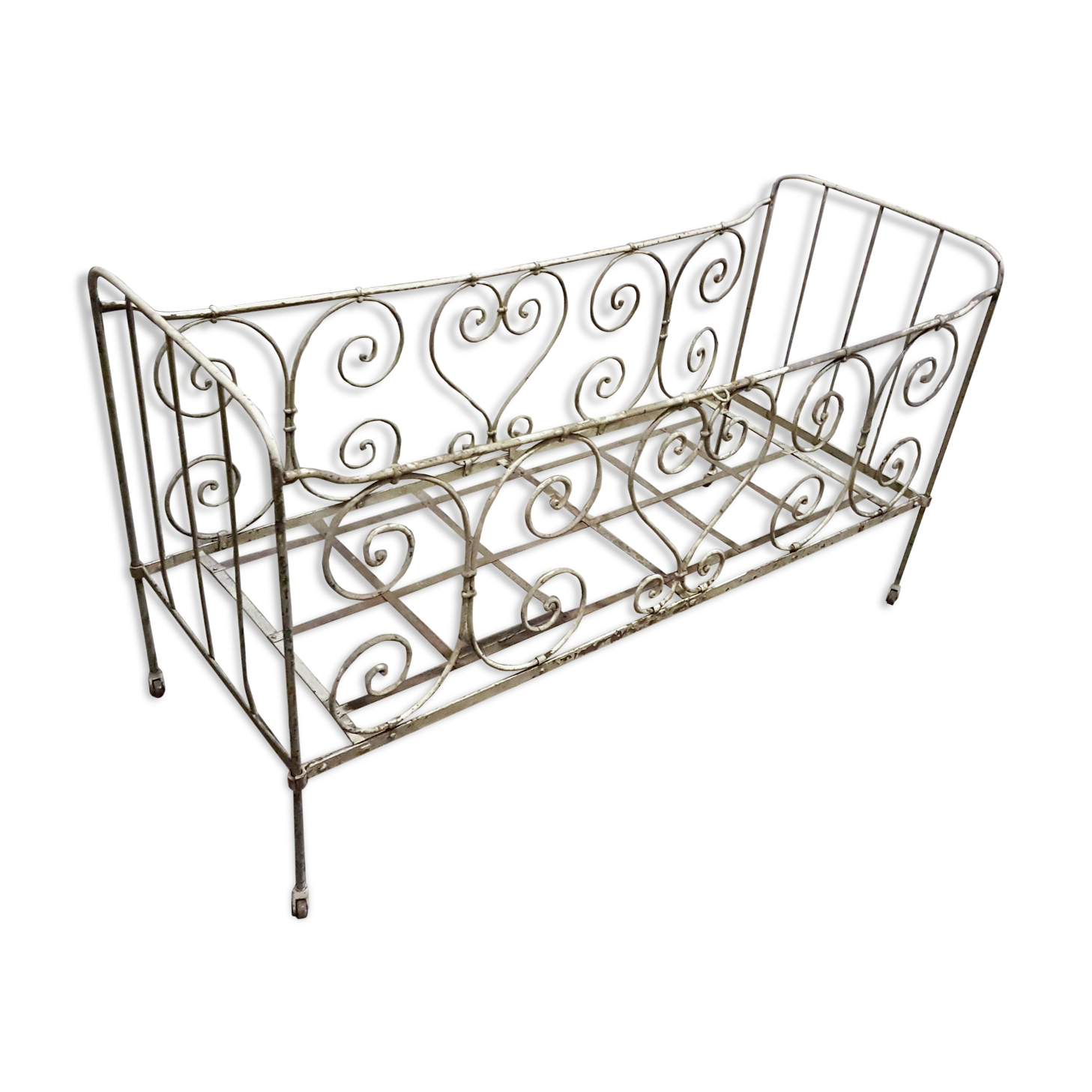 Old wrought iron bed