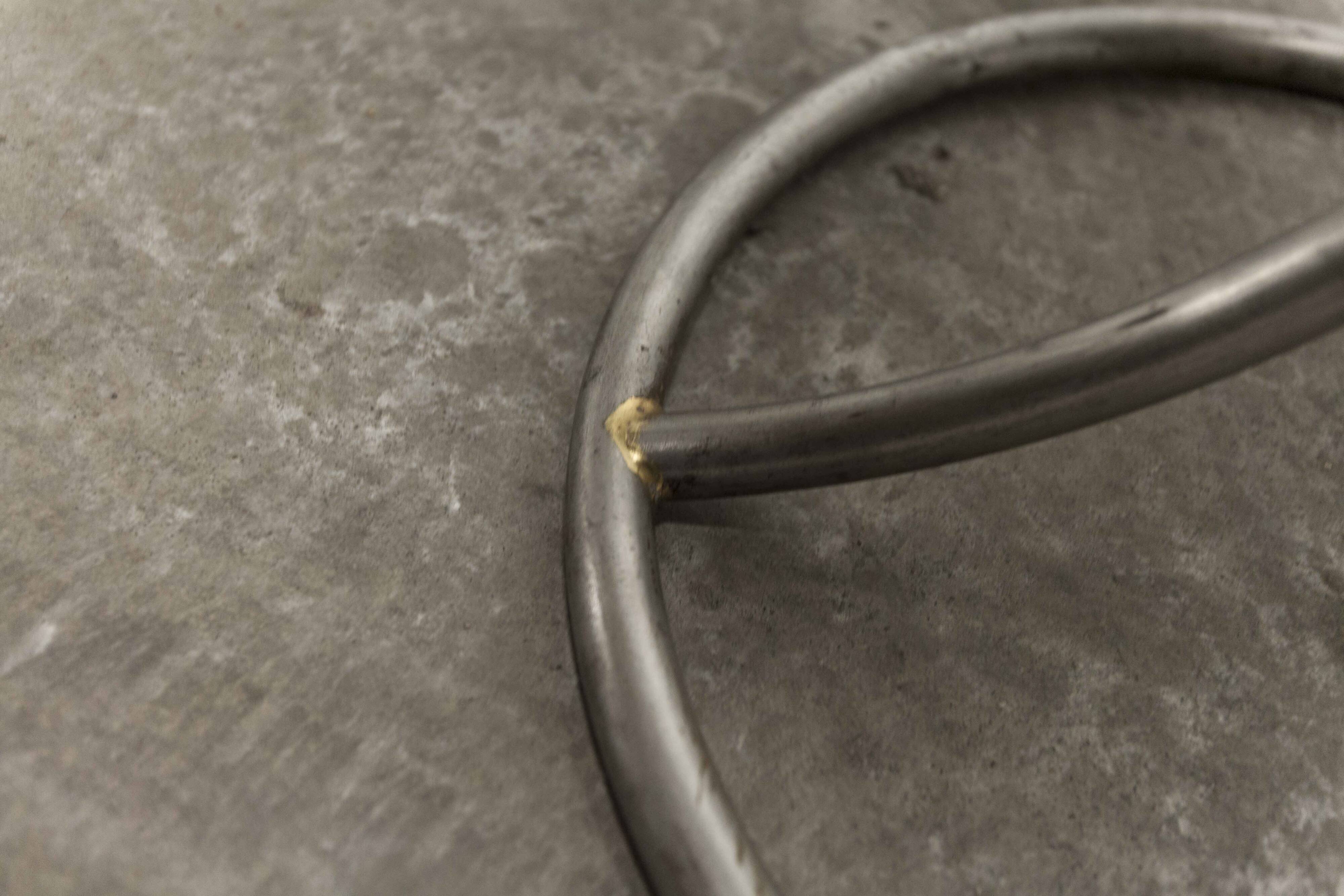 Pair of French Army telegraph operator's swivel chairs, new leather