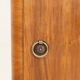 Pair of antique Art Deco bedside tables, walnut veneer, refurbished