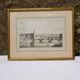Antique engraving, Italy, Florence, Ponte della Trinità over the Arno