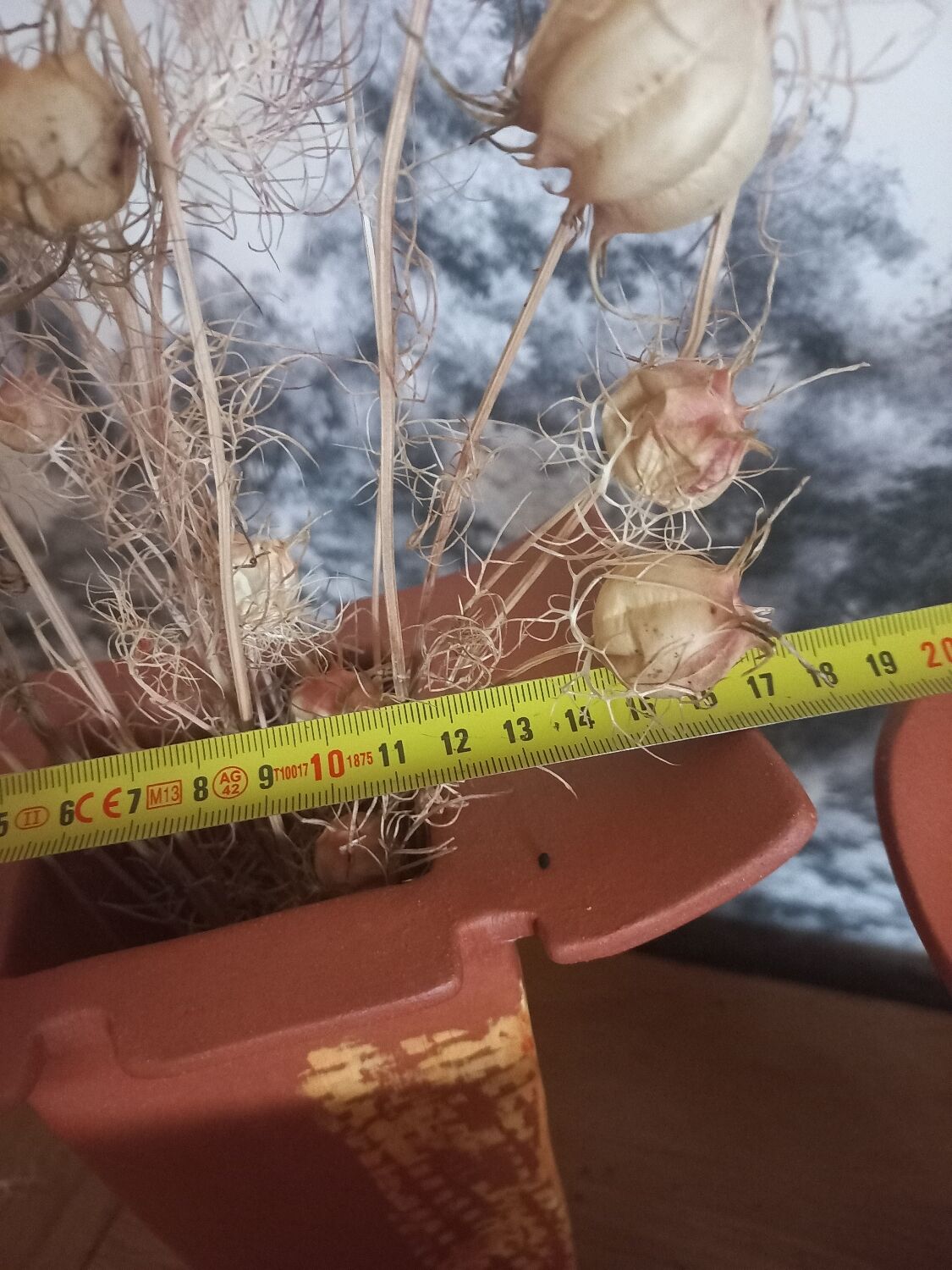 Trio of terracotta vases, unique pieces