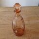 Pink old glass carafe
