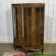 English walnut display cabinet, 1950s