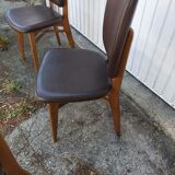 4 vintage Scandinavian teak chairs