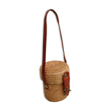 Curist glass - Vichy- and its straw basket