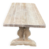 Table à manger de monastère rénovée en chêne massif du 19ème 200cm