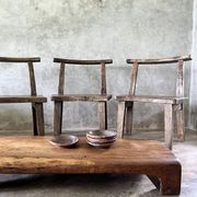 Large old teak chair or armchair H84 L60