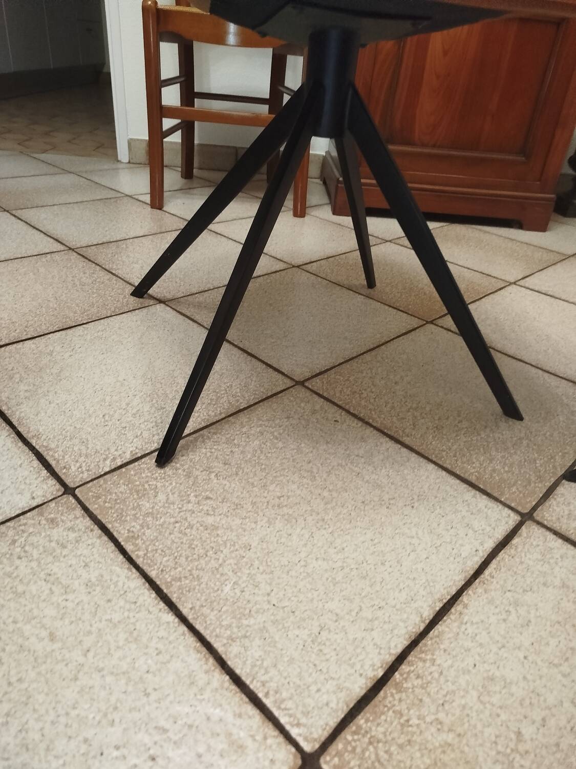 Set of 2 Vintage Faux Leather Chairs