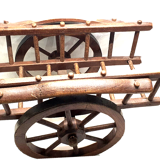 Attelage en bois chevaux jouet