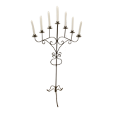 Forged iron candelabrum